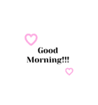 あいさつ♡日常（個別スタンプ：1）