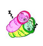よしケロケロっ子キャンプ行く（シール風)（個別スタンプ：7）