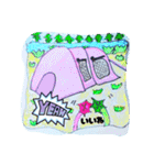 よしケロケロっ子キャンプ行く（シール風)（個別スタンプ：10）
