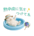 癒しウサギの「夏」の毎日（個別スタンプ：13）
