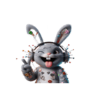Rebunni 反抗うさぎはいい子を拒否（個別スタンプ：16）
