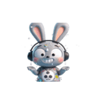 Rebunni 反抗うさぎはいい子を拒否（個別スタンプ：17）