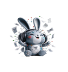 Rebunni 反抗うさぎはいい子を拒否（個別スタンプ：27）