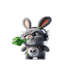 Rebunni 反抗うさぎはいい子を拒否（個別スタンプ：32）