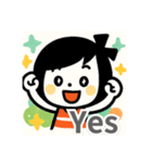 ボブGIRL☆元気いっぱいポップスタンプ（個別スタンプ：4）