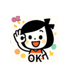 ボブGIRL☆元気いっぱいポップスタンプ（個別スタンプ：7）