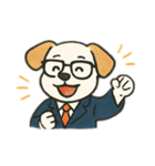 なんだか使える犬のスタンプ（個別スタンプ：1）
