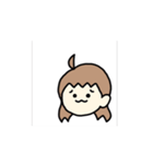 アホ毛の女の子。（個別スタンプ：2）
