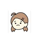 アホ毛の女の子。（個別スタンプ：7）