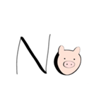 ブヒちゃんマーカー文字編（個別スタンプ：16）