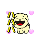 3Dハート+アニメの子犬（個別スタンプ：9）