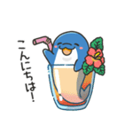 いやしの日常 イルカ編 6（個別スタンプ：3）