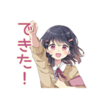 ふんわり女子中学生の夏期講習♡（個別スタンプ：7）