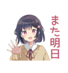 ふんわり女子中学生の夏期講習♡（個別スタンプ：8）