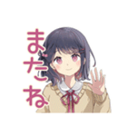 ふんわり女子中学生の夏期講習♡（個別スタンプ：12）
