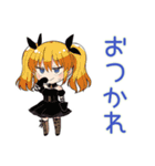 金髪ゴスロリの女の子★観劇会（個別スタンプ：7）