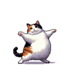 無言で伝える太っちょ三毛猫（個別スタンプ：21）