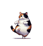 無言で伝える太っちょ三毛猫（個別スタンプ：27）