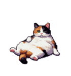 無言で伝える太っちょ三毛猫（個別スタンプ：29）