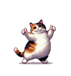 無言で伝える太っちょ三毛猫（個別スタンプ：30）