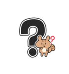 シマリスこりす でか文字（個別スタンプ：30）