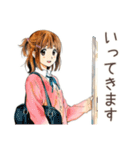 ふつうの女の子の毎日挨拶（個別スタンプ：11）