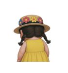 黄色のぽっちゃり少女 (NT)（個別スタンプ：5）