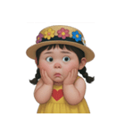黄色のぽっちゃり少女 (NT)（個別スタンプ：6）