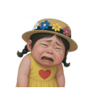 黄色のぽっちゃり少女 (NT)（個別スタンプ：17）