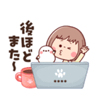 敬語で挨拶★ぶちゃこの日常(再販)（個別スタンプ：21）