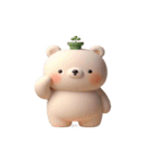 植物クマは日向ぼっこ中（個別スタンプ：10）