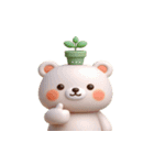 植物クマは日向ぼっこ中（個別スタンプ：11）