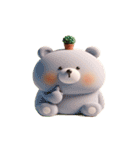 植物クマは日向ぼっこ中（個別スタンプ：12）