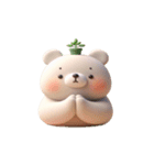 植物クマは日向ぼっこ中（個別スタンプ：24）