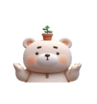 植物クマは日向ぼっこ中（個別スタンプ：30）
