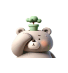 植物クマは日向ぼっこ中（個別スタンプ：32）