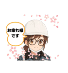 交通誘導あべちゃんの仲間たち（個別スタンプ：6）