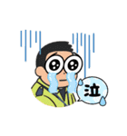 交通誘導あべちゃんの仲間たち（個別スタンプ：34）
