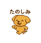 ピクセル犬の日常（個別スタンプ：4）