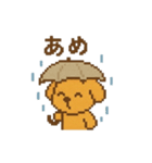 ピクセル犬の日常（個別スタンプ：5）