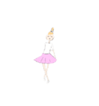おどる女の子（個別スタンプ：8）