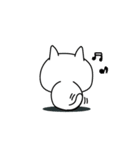 じろりねこ挨拶仲良しに送る（個別スタンプ：19）