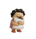 怒りっぽいブルドッグママ (NT)（個別スタンプ：7）