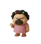 怒りっぽいブルドッグママ (NT)（個別スタンプ：10）