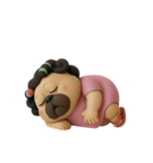 怒りっぽいブルドッグママ (NT)（個別スタンプ：34）