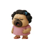 怒りっぽいブルドッグママ (NT)（個別スタンプ：36）