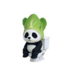 野菜頭のパンダ (NT)（個別スタンプ：2）