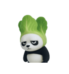 野菜頭のパンダ (NT)（個別スタンプ：4）