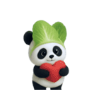 野菜頭のパンダ (NT)（個別スタンプ：7）
