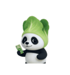 野菜頭のパンダ (NT)（個別スタンプ：14）